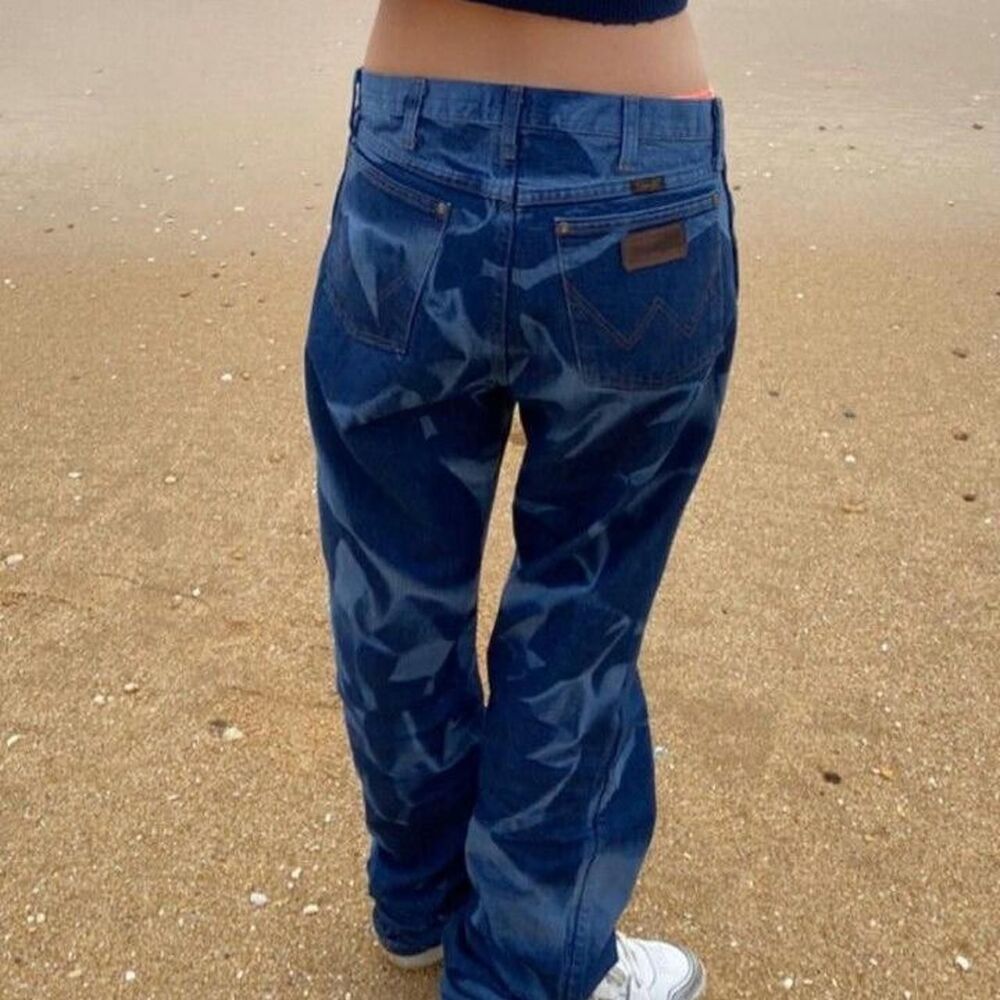American-vintage Women's Blue and Navy Trousers